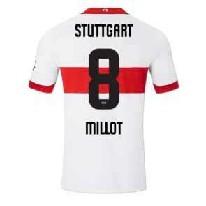 Billiga Stuttgart Enzo Millot #8 Hemmatröja 2024-25 Kortärmad